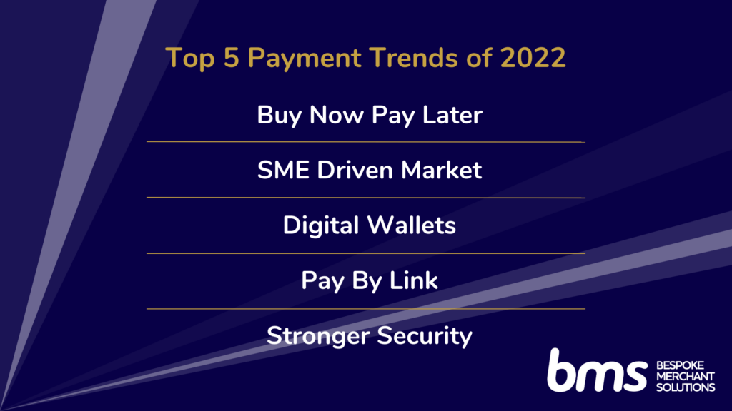 Top 5 payment trends of 2022