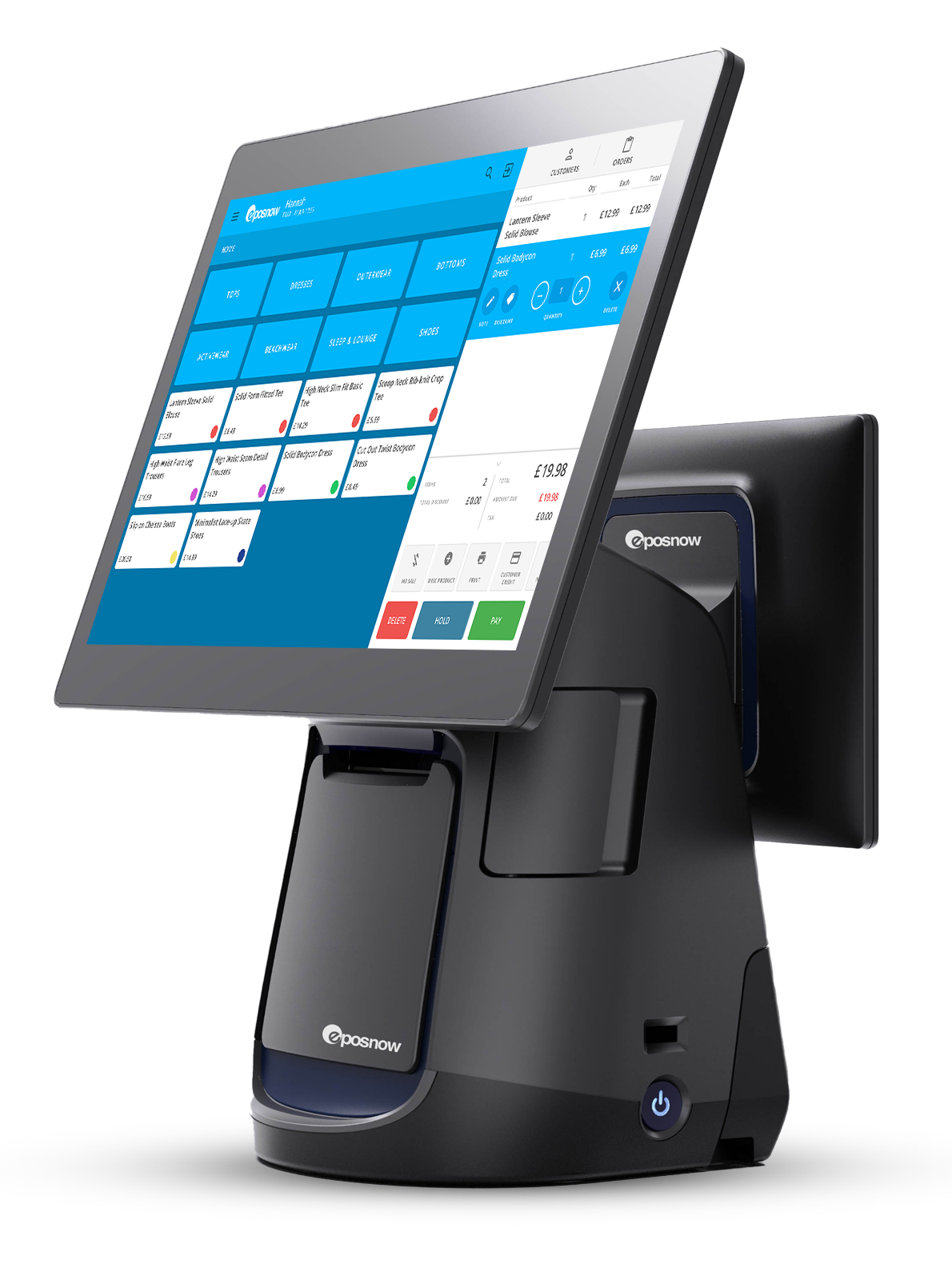 epos now epos system with duo countertop transparent background